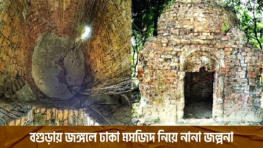 বগুড়ায় জঙ্গলে ঢাকা মসজিদ নিয়ে নানা জল্পনা